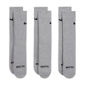 + NOCTA Crew Socks 3-Pack 'Grey'