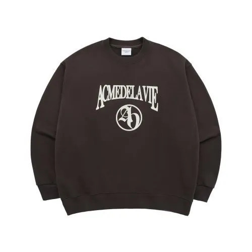 acme de la vie  |Long Sleeves Cotton Logo Sweatshirts