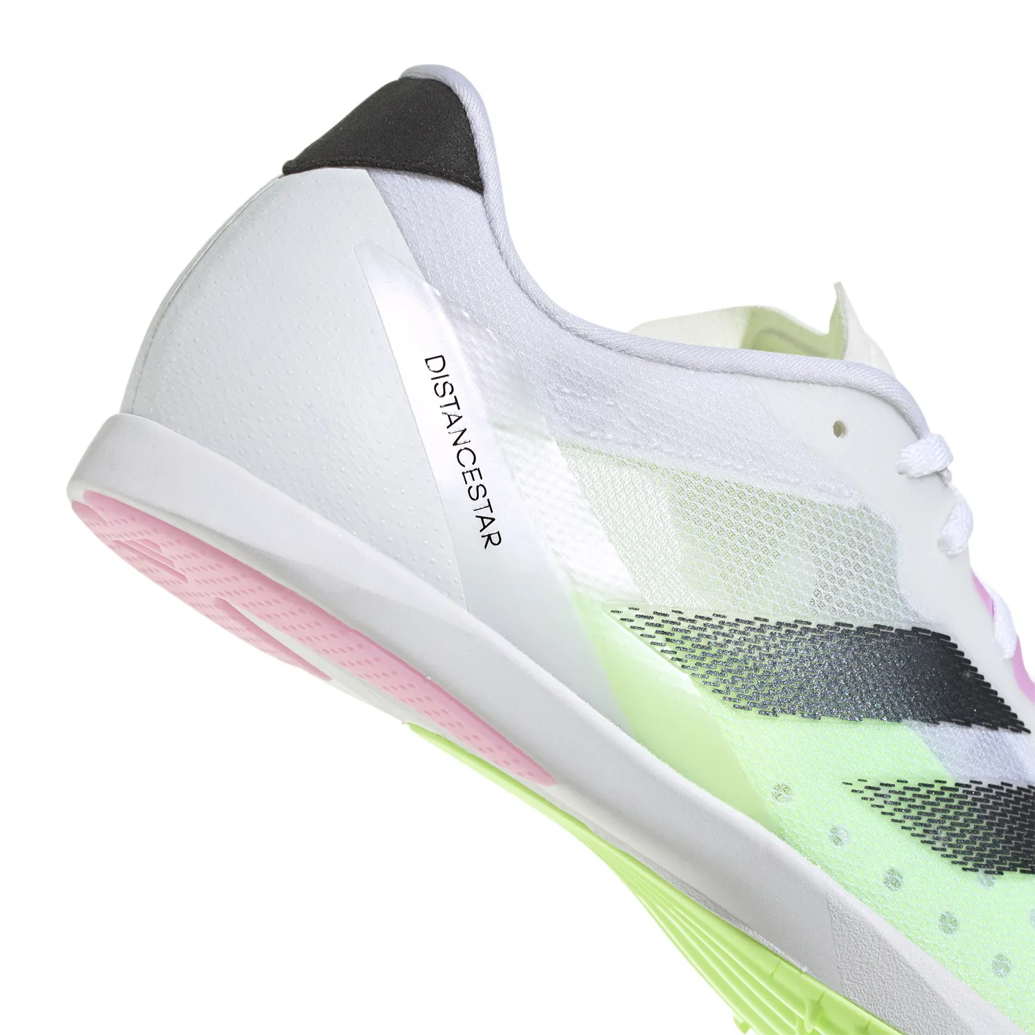 adidas adizero Distancestar  Cloud White/Core Black/Green Spark