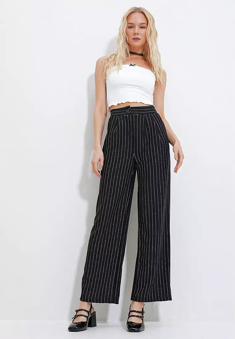 Alacati Striped Palazzo Pants