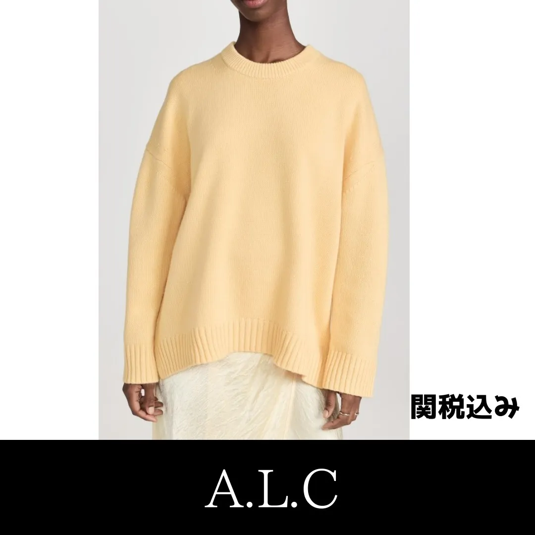 A.L.C.  |Long Sleeves Plain V-neck & Crew neck