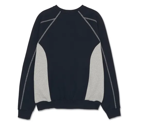 AMES-WORLDWIDE  |Unisex Studded Street Style U-Neck Long Sleeves Plain Cotton