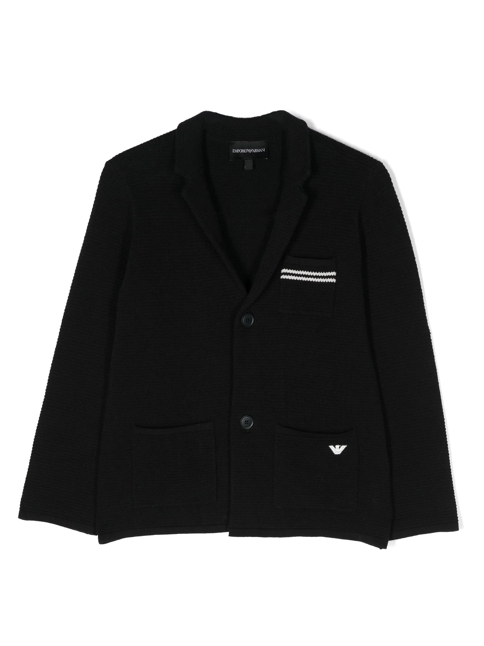 Armani Junior Waffle Knit Blazer