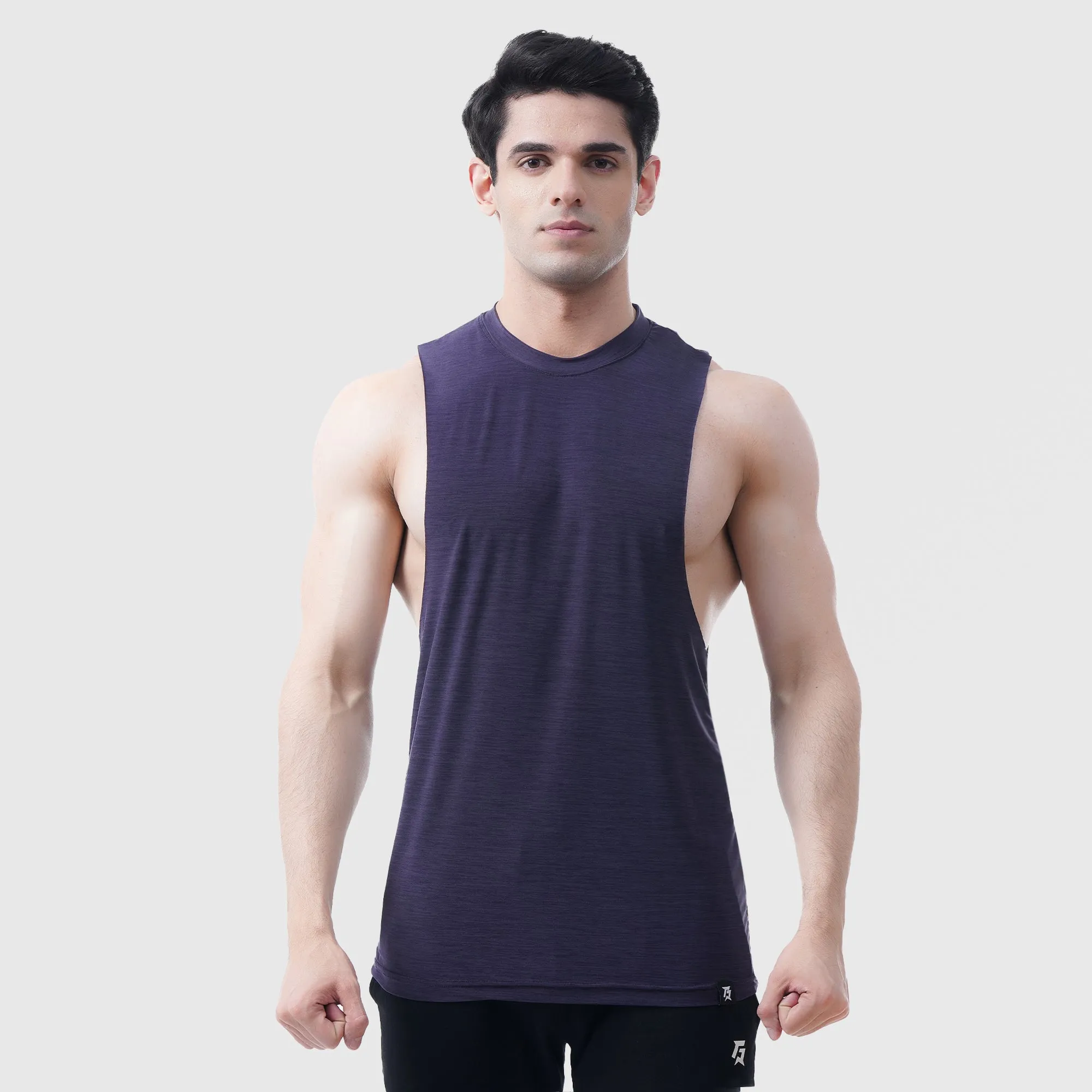 Athletic Drop Arm Tank (Dark Grey)