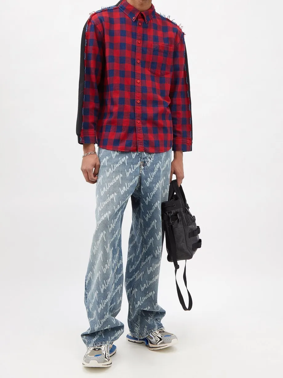 BALENCIAGA  |Other Plaid Patterns Long Sleeves Cotton Luxury