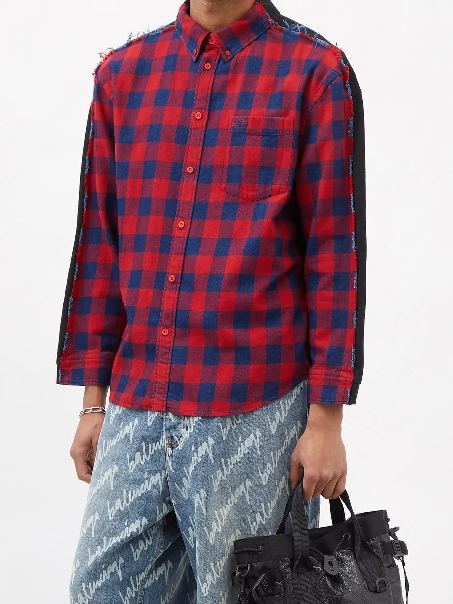 BALENCIAGA  |Other Plaid Patterns Long Sleeves Cotton Luxury