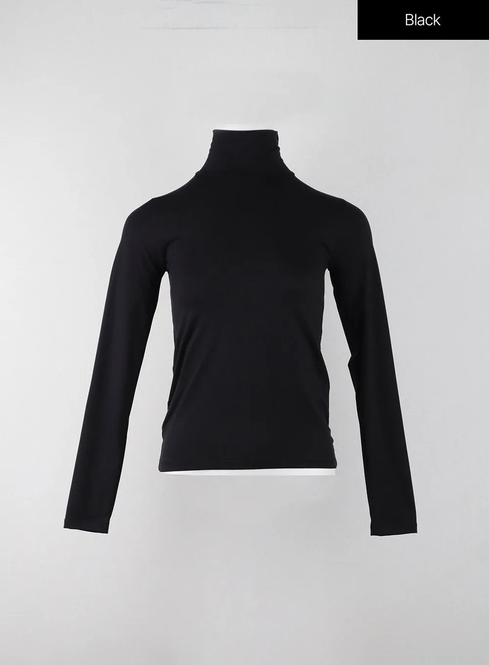 Basic Turtleneck Long Sleeve Top IJ403