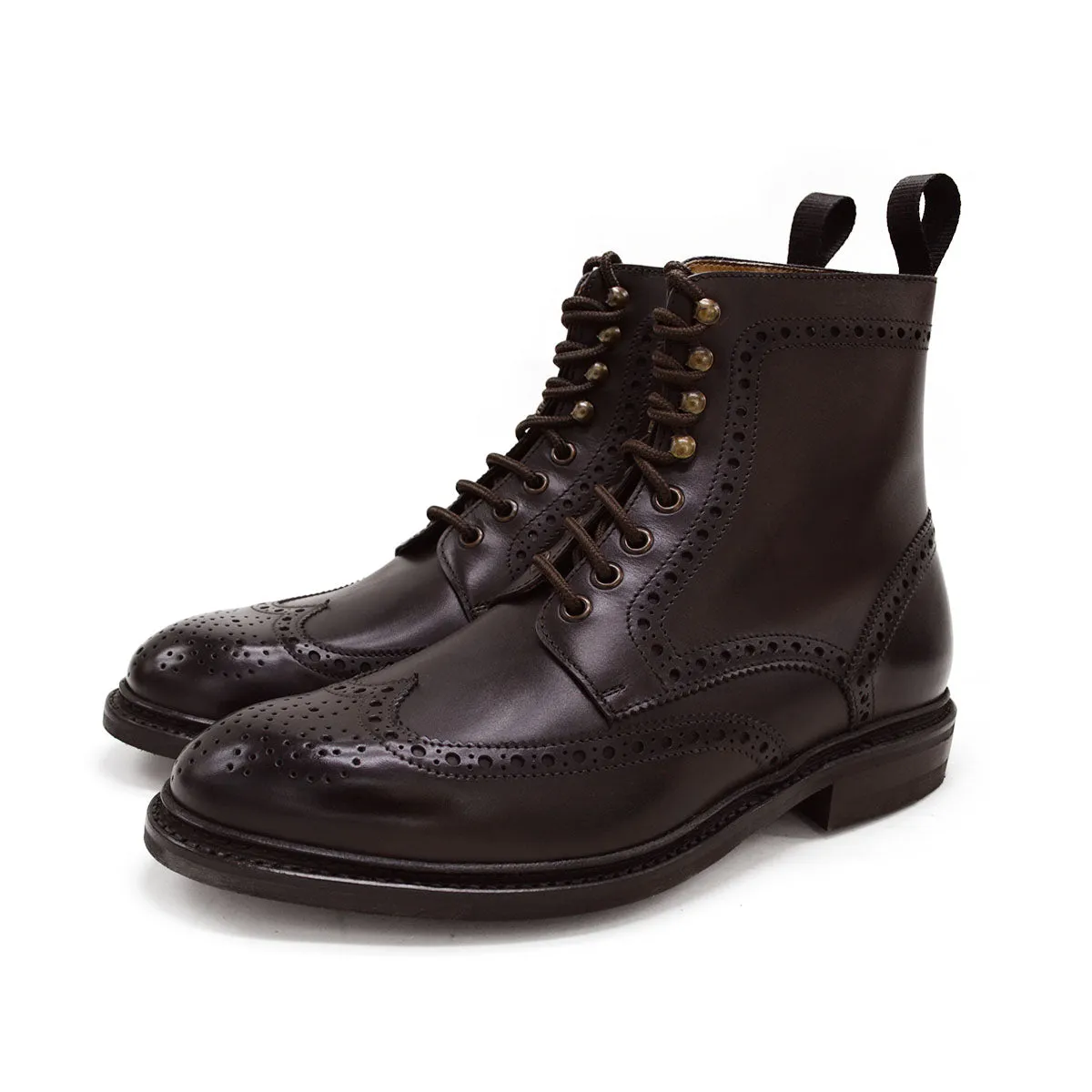 Berwick 1707 Brogue Boot (322) -Moka