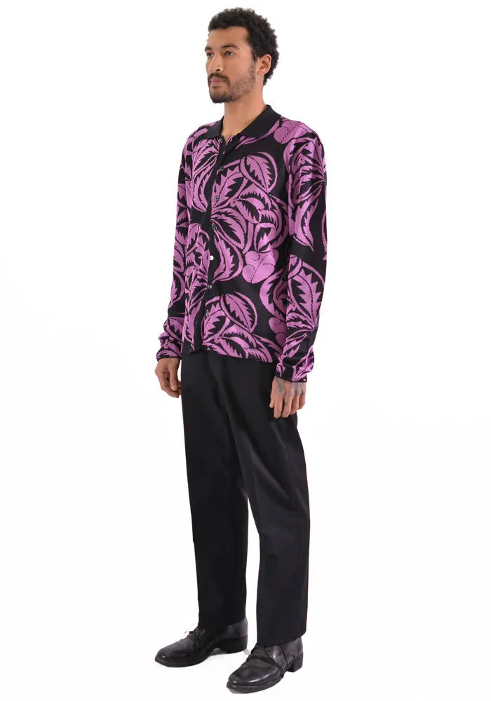 BIELO CARO LONG SLEEVES SHIRT BLACK/PINK