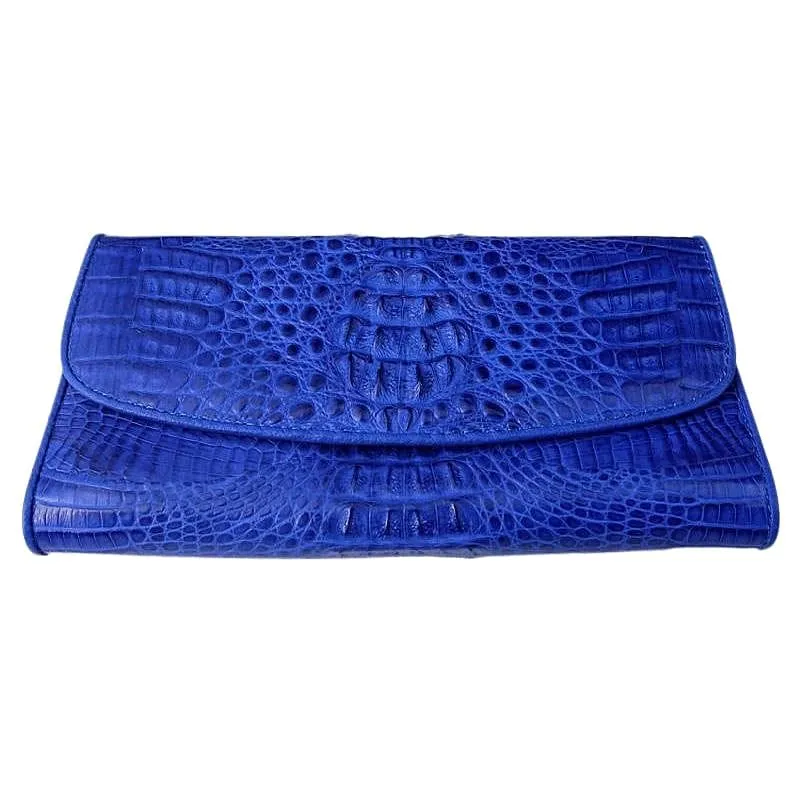 Blue Crocodile Women Wallet Purse