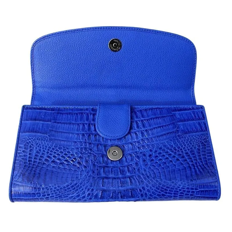 Blue Crocodile Women Wallet Purse