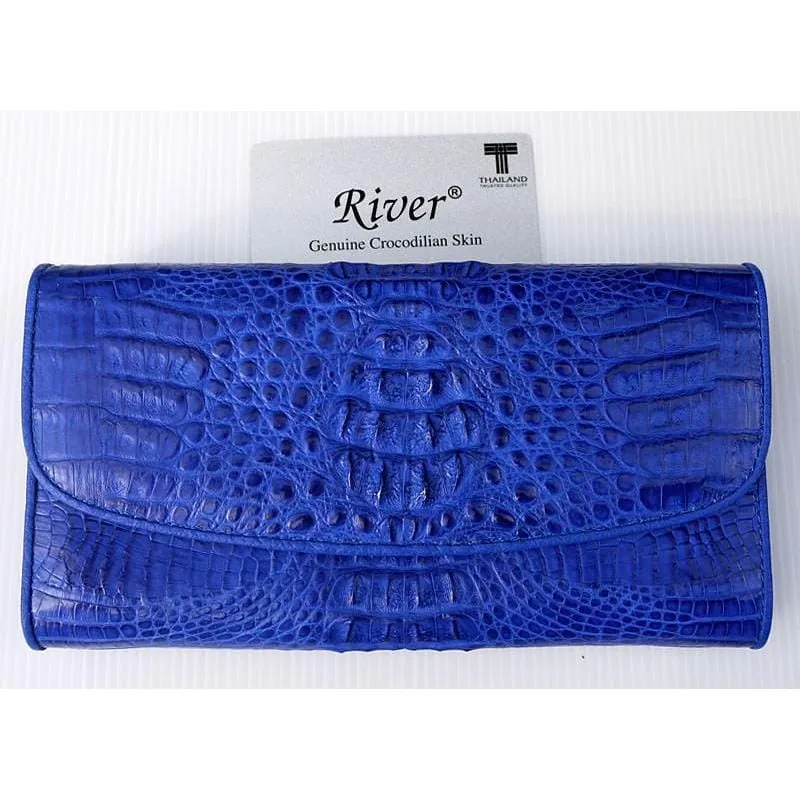 Blue Crocodile Women Wallet Purse