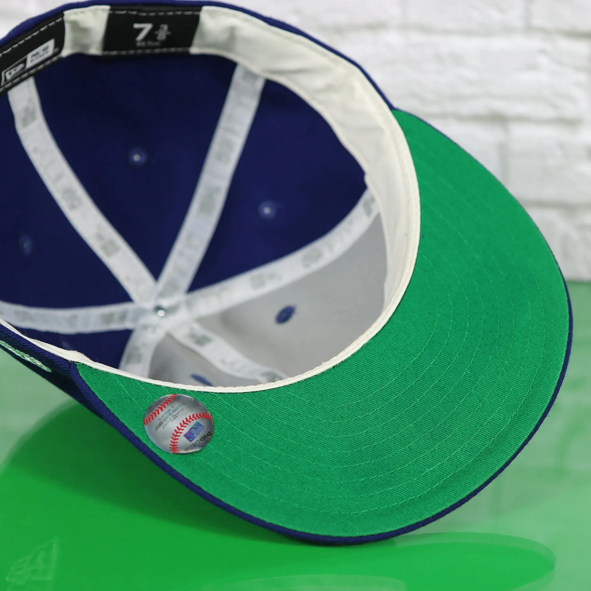 Chicago Cubs Cooperstown Blue 59FIFTY Green Bottom Fitted Cap | Blue