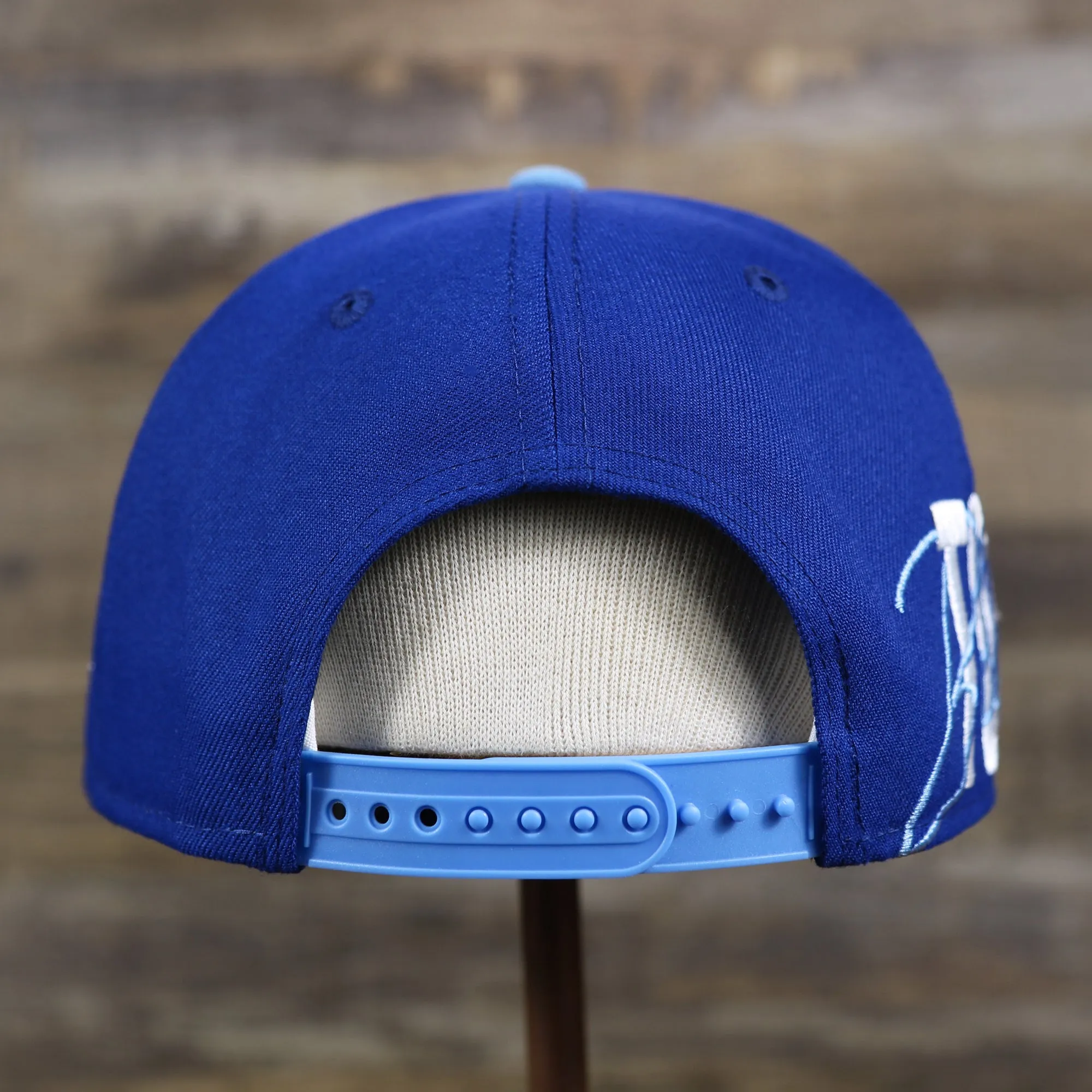 Cooperstown Toronto Blue Jays MLB Side Font Green Bottom 9Fifty Snapback Cap | Royal Blue Snap Cap