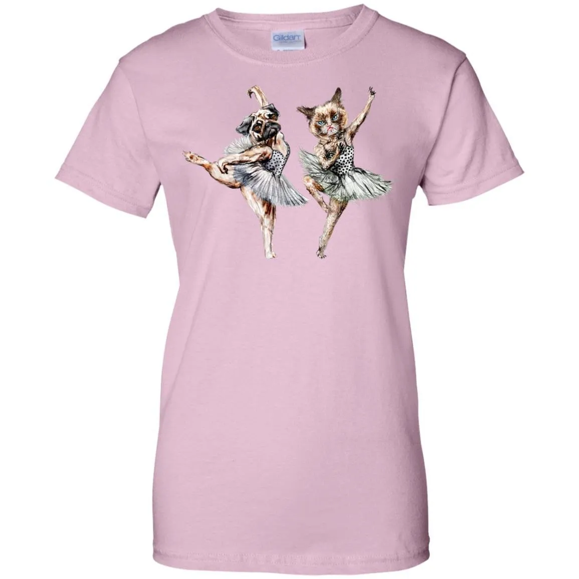 CUTE ANIMALS - Hipster Ballerinas  Dog Cat Dancers T Shirt & Hoodie