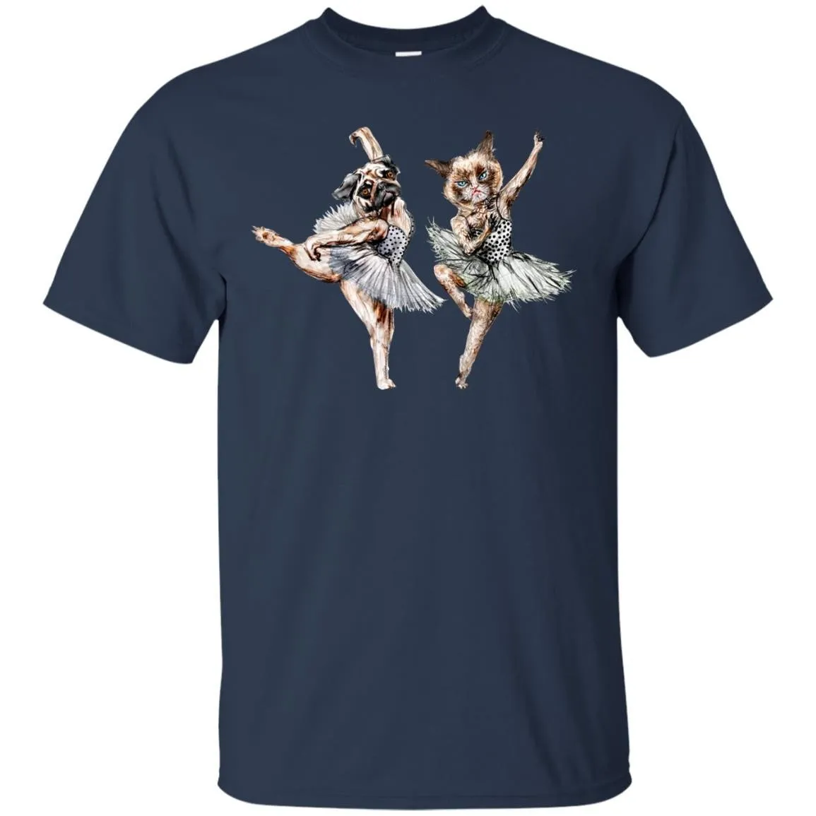 CUTE ANIMALS - Hipster Ballerinas  Dog Cat Dancers T Shirt & Hoodie