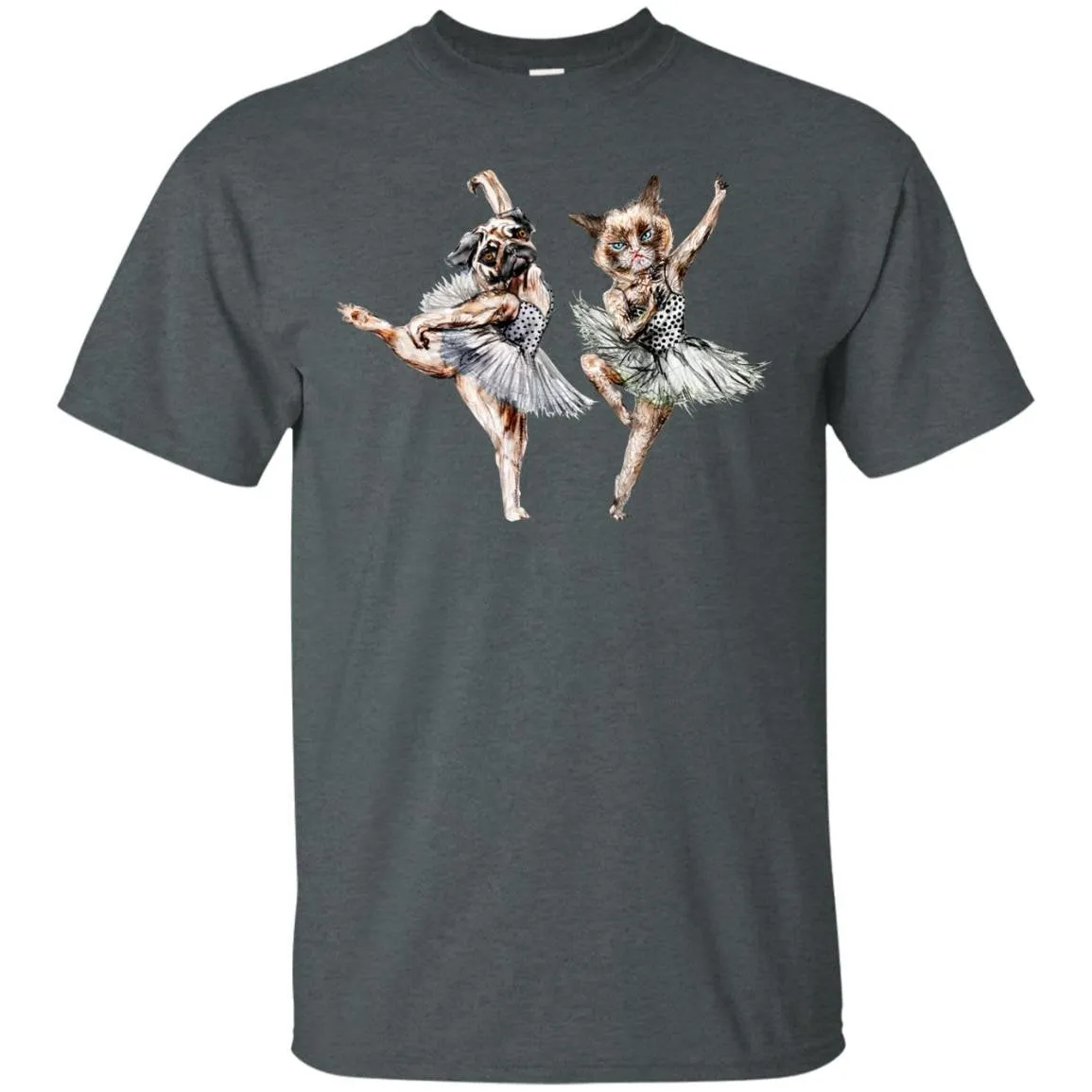 CUTE ANIMALS - Hipster Ballerinas  Dog Cat Dancers T Shirt & Hoodie