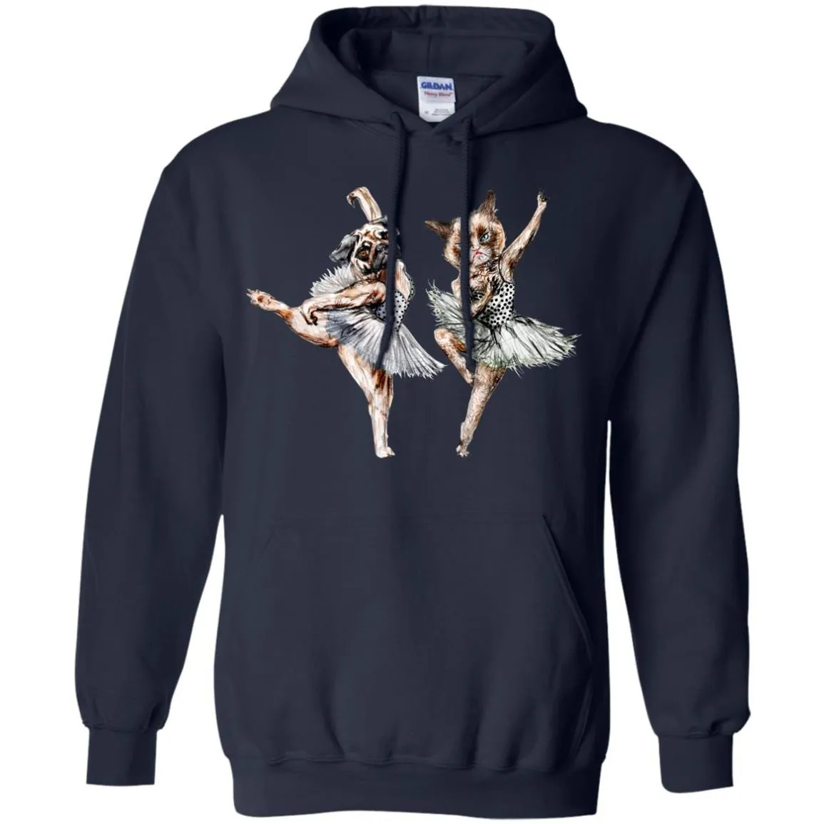 CUTE ANIMALS - Hipster Ballerinas  Dog Cat Dancers T Shirt & Hoodie