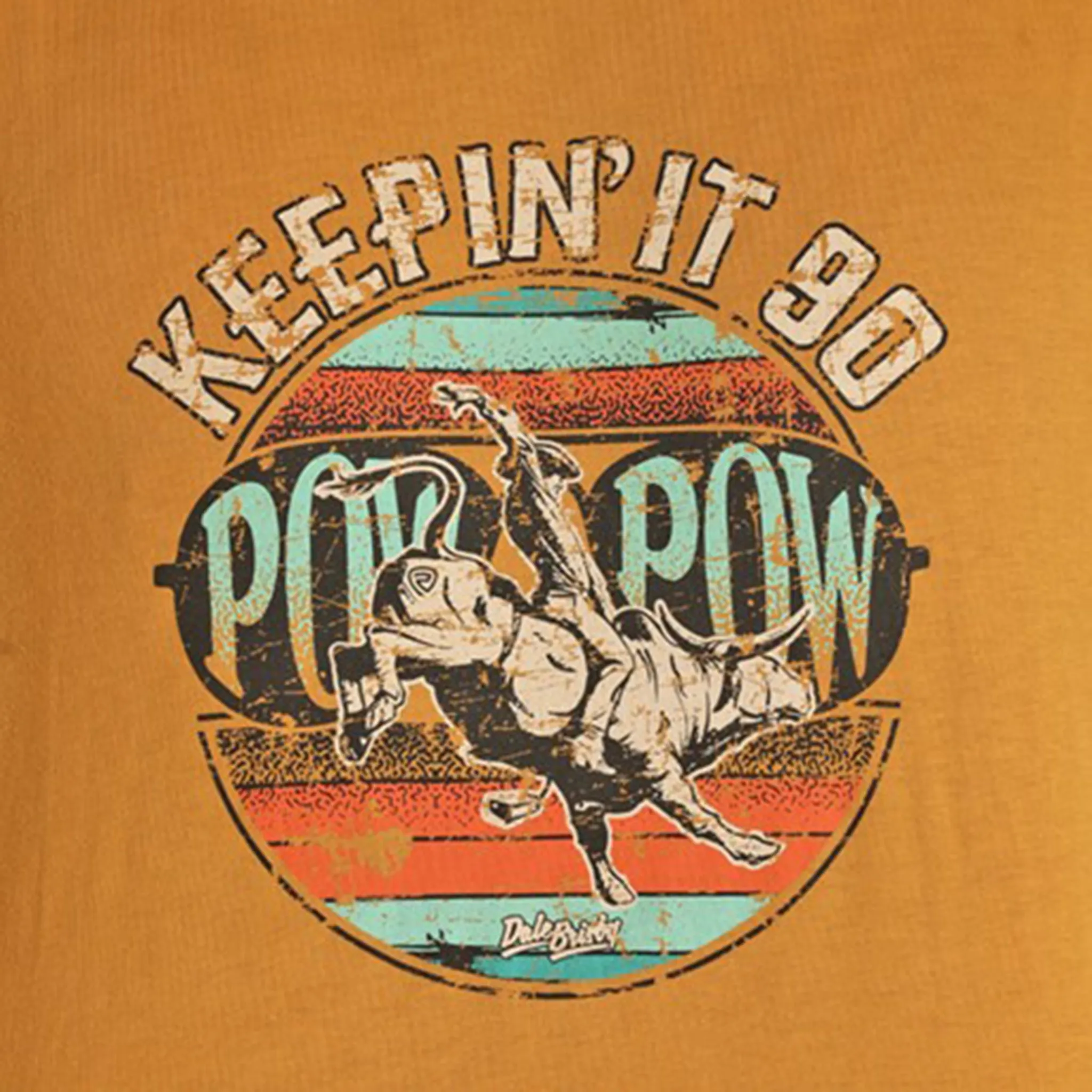 Dale Brisby Kid's Mustard Keep it 90 Tee