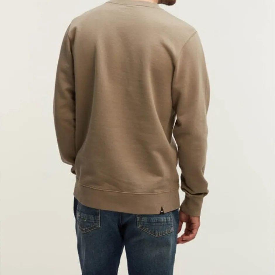 DENHAM  |Long Sleeves Plain Cotton Logo Surf Style Sweatshirts