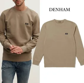 DENHAM  |Long Sleeves Plain Cotton Logo Surf Style Sweatshirts