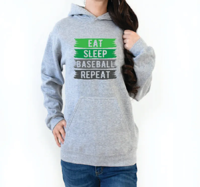 Eat Sleep Baseball Repeat DTF print