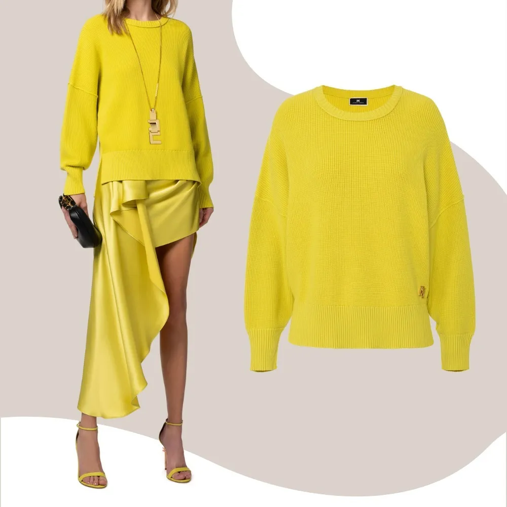 ELISABETTA FRANCHI  |Long Sleeves V-neck & Crew neck