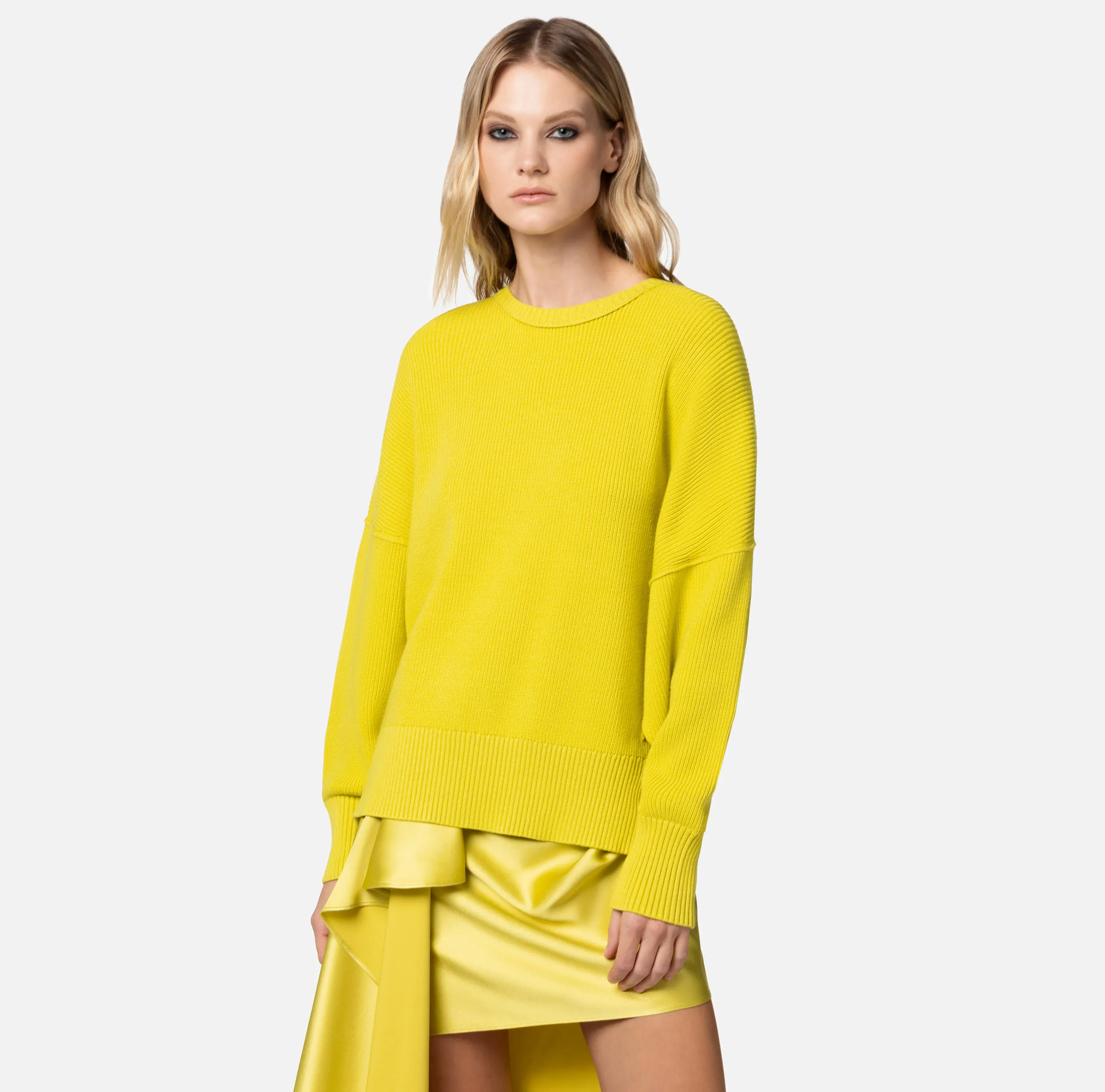 ELISABETTA FRANCHI  |Long Sleeves V-neck & Crew neck