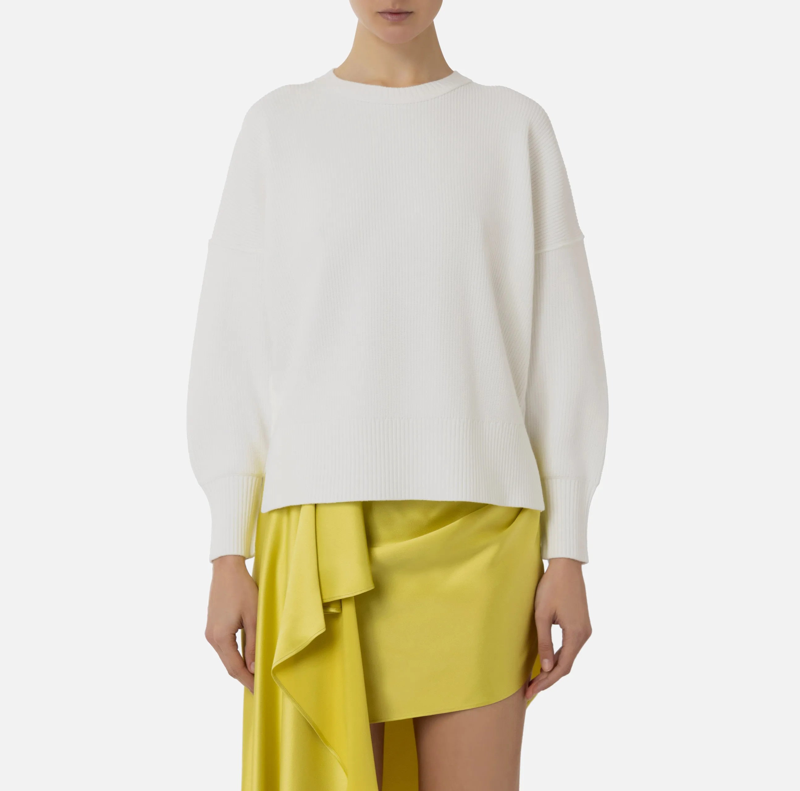 ELISABETTA FRANCHI  |Long Sleeves V-neck & Crew neck