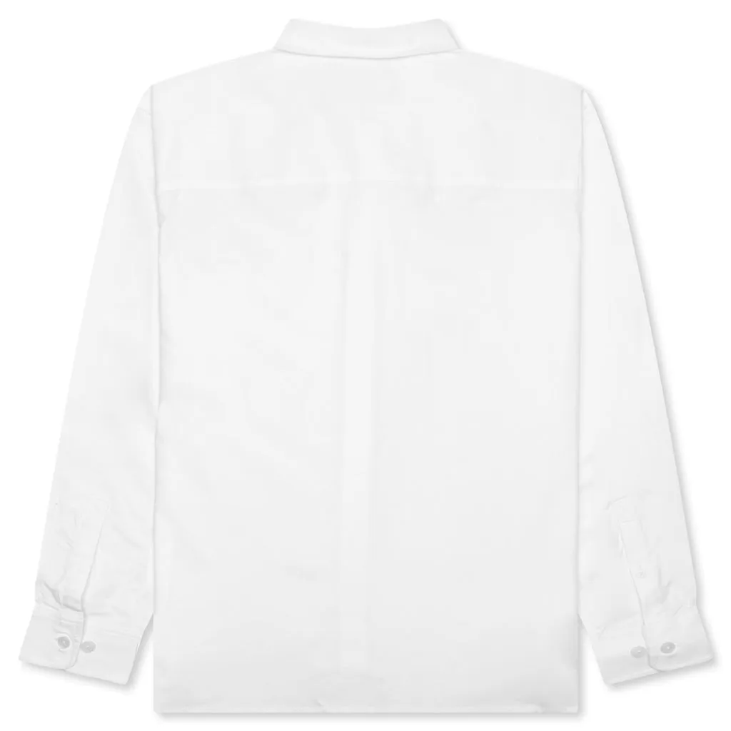 Embroidered Oxford Shirt - White