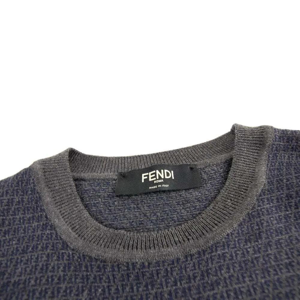 FENDI  |Crew Neck Wool Long Sleeves Logo Luxury Sweaters