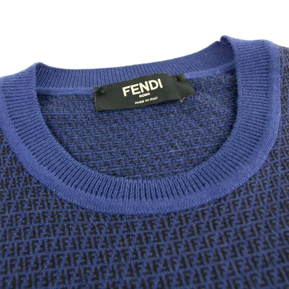 FENDI  |Crew Neck Wool Long Sleeves Logo Luxury Sweaters