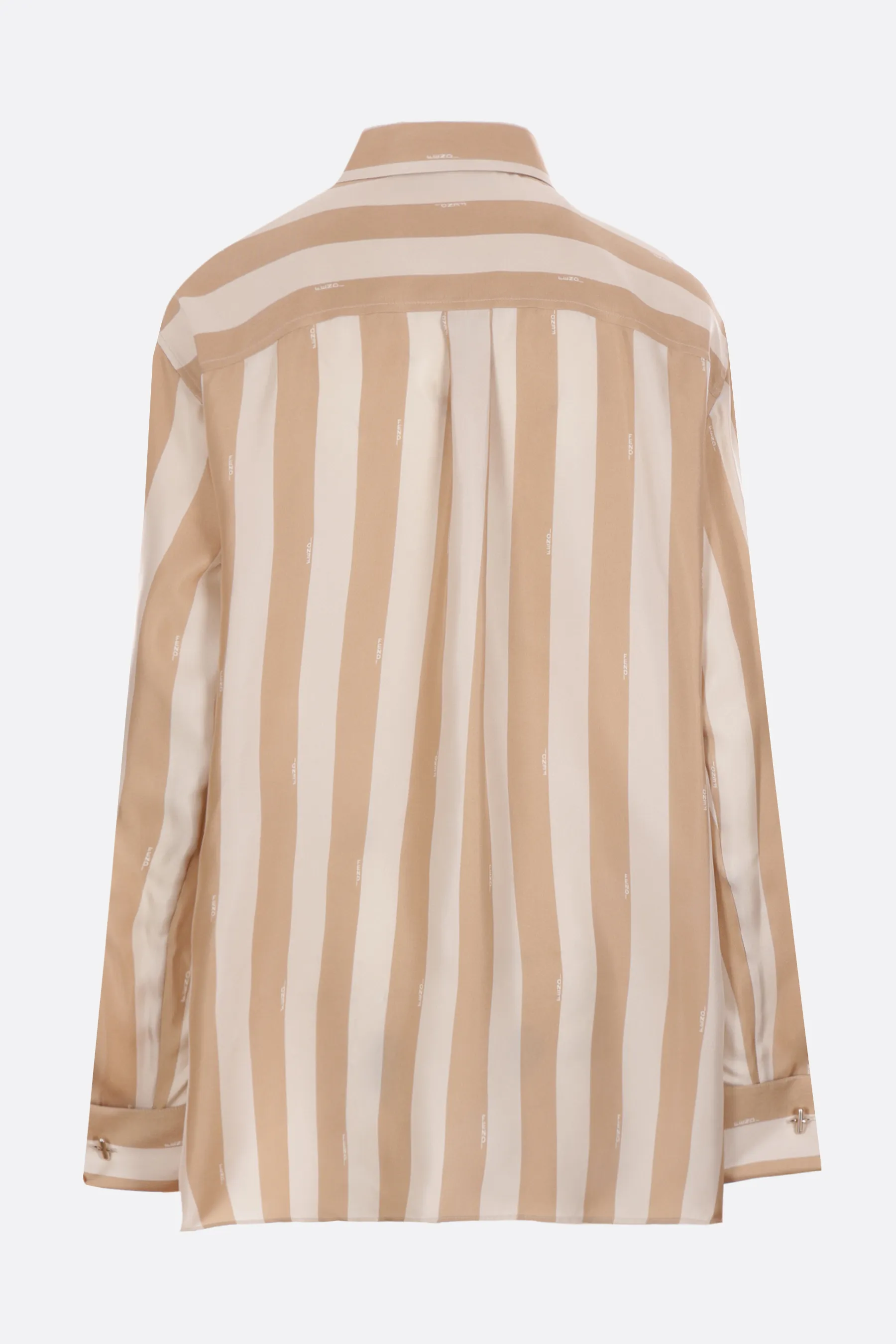 FENDI  |Stripes Silk Long Sleeves Shirts & Blouses