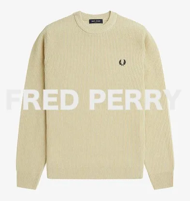 FRED PERRY  |Wool Long Sleeves Logo Sweaters