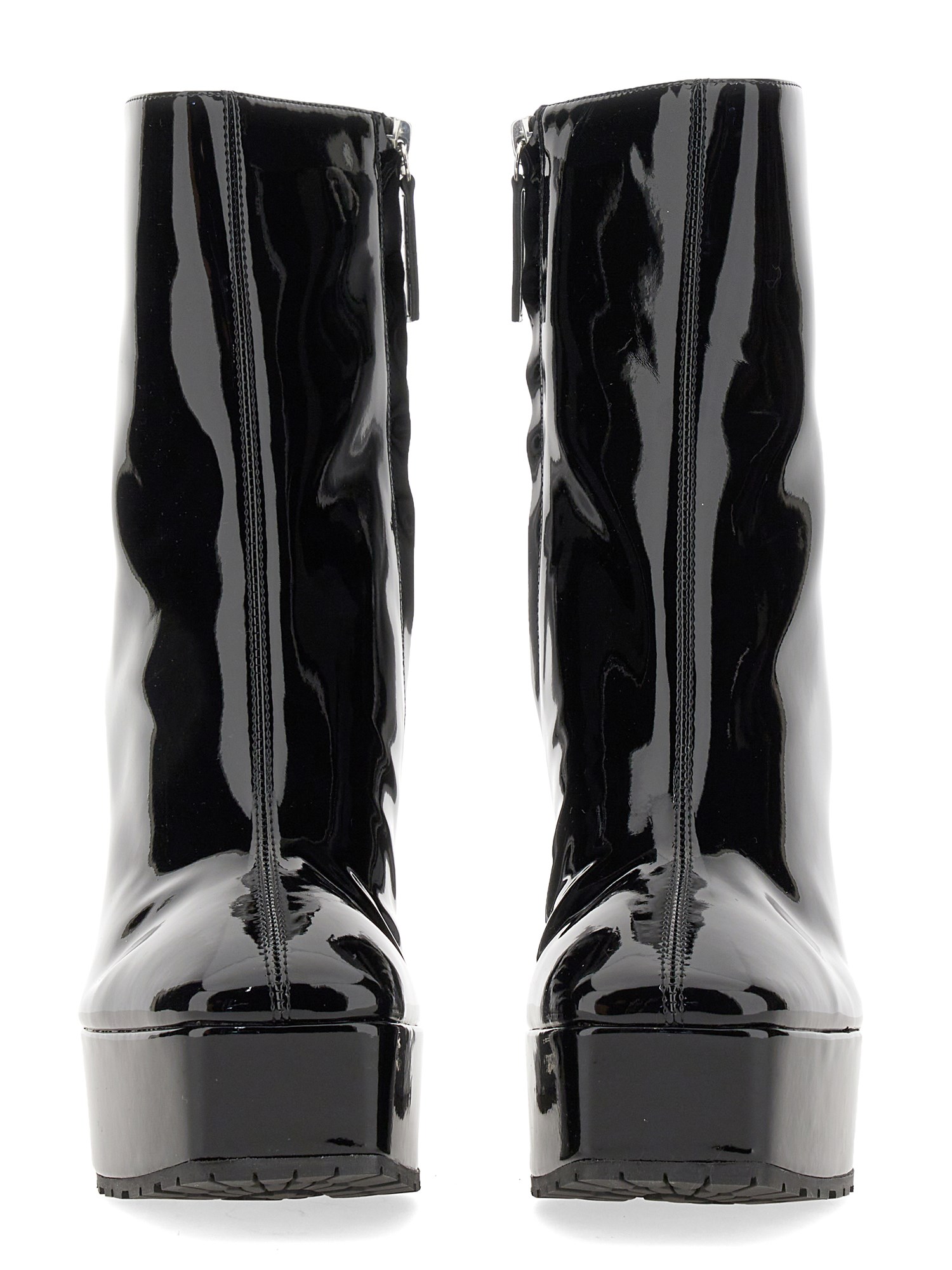 GIUSEPPE ZANOTTI    FAUX LEATHER BOOT WITH PLATFORM