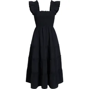 Hill House Home The Women's Ellie Nap Dress, Black Crepe