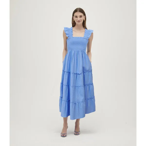 Hill House Home Women's Ellie Nap Dress, Blue Hydrangea