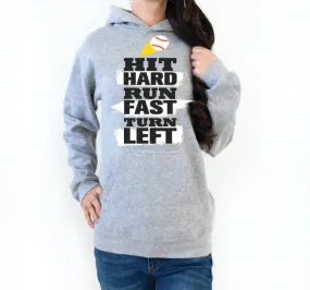 Hit hard run fast turn left DTF print