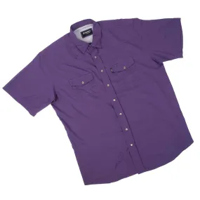 Hooey Men's SOL Purple Short Sleeve Snap