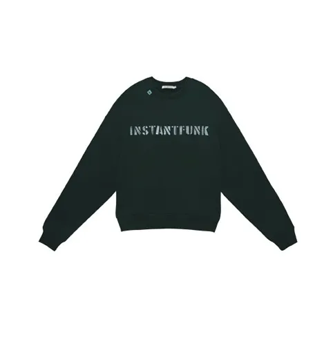 INSTANTFUNK  |Unisex U-Neck Long Sleeves Logo Sweatshirts