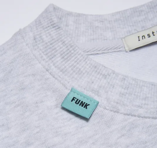 INSTANTFUNK  |Unisex U-Neck Long Sleeves Logo Sweatshirts