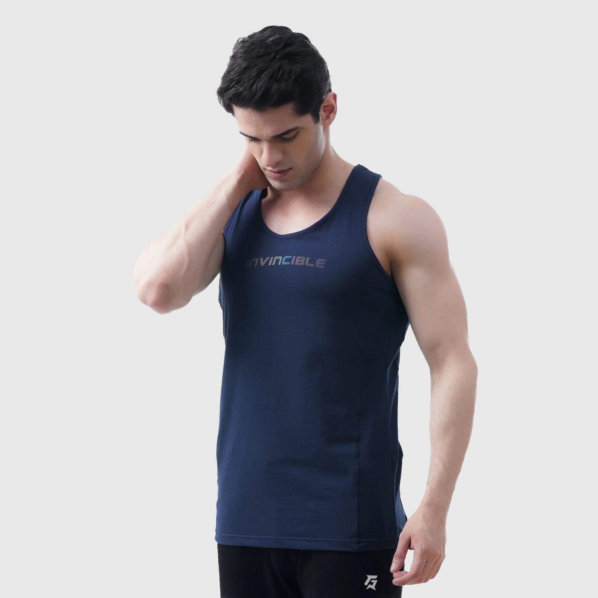 Invincible Athletic Tank (Dark Blue)