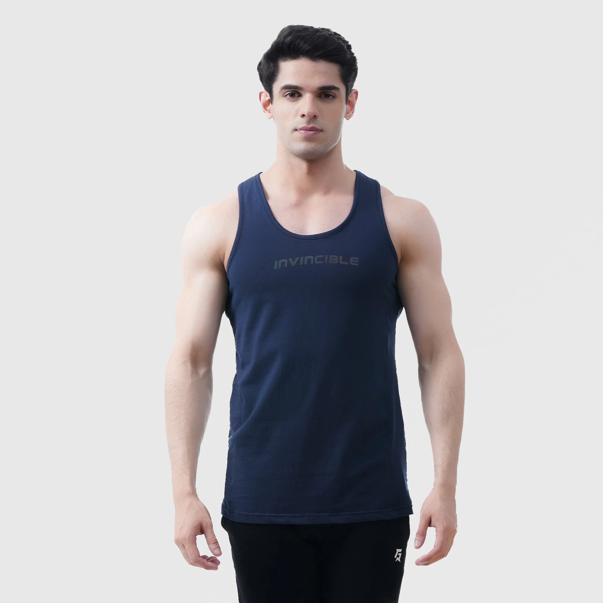 Invincible Athletic Tank (Dark Blue)