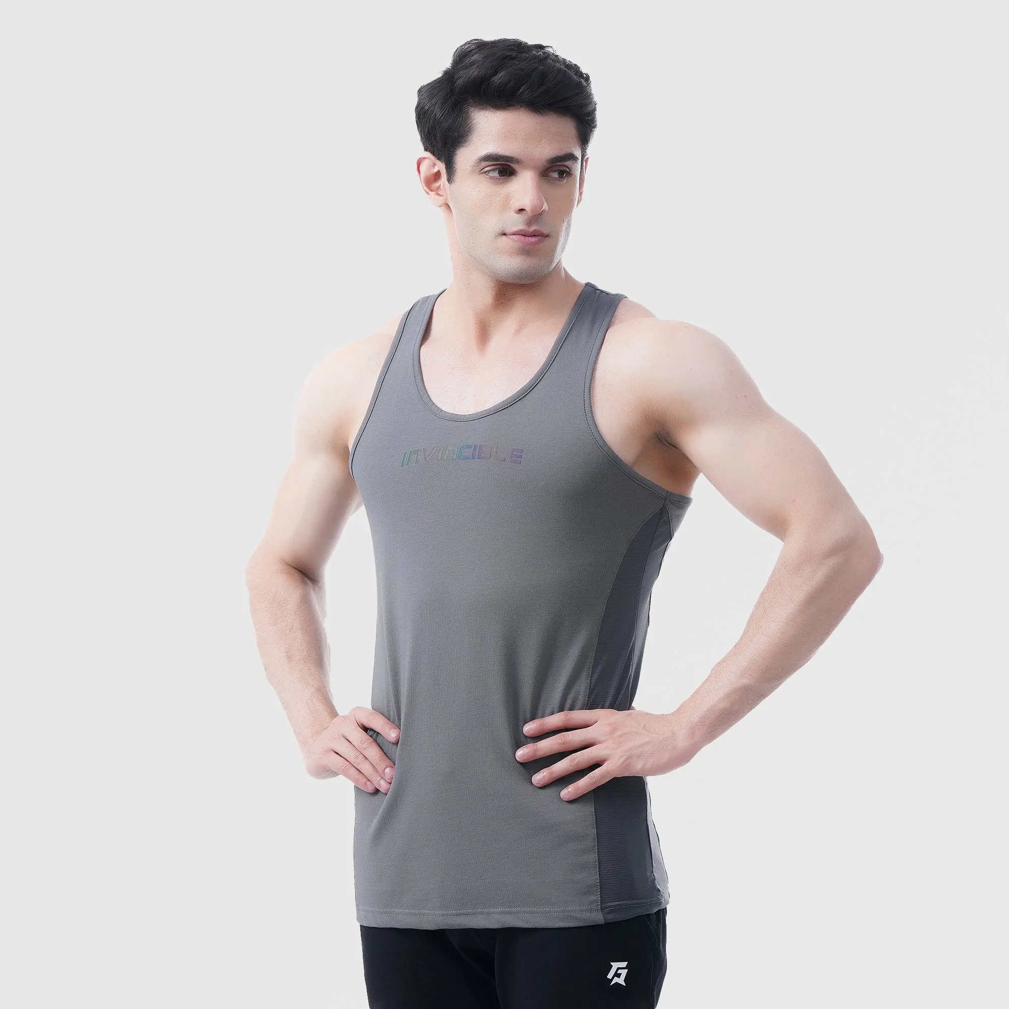 Invincible Athletic Tank (Dark Grey)