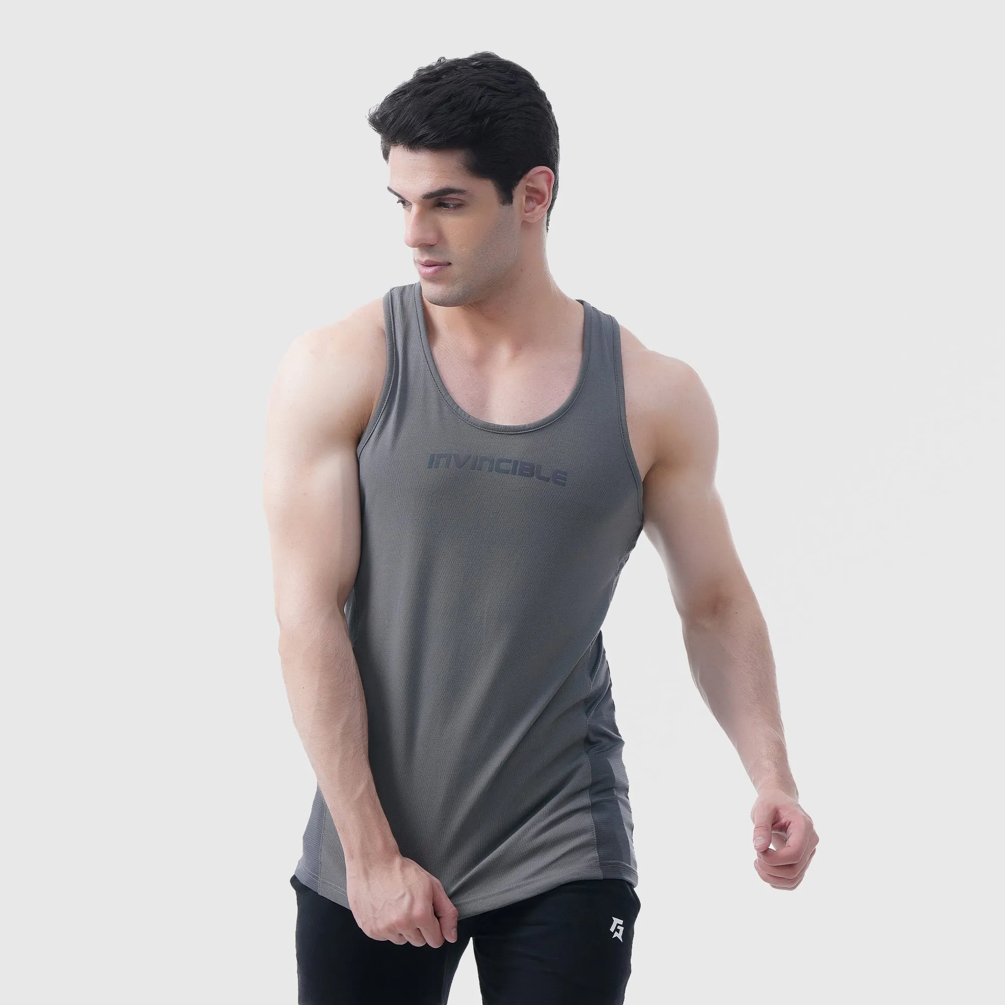 Invincible Athletic Tank (Dark Grey)