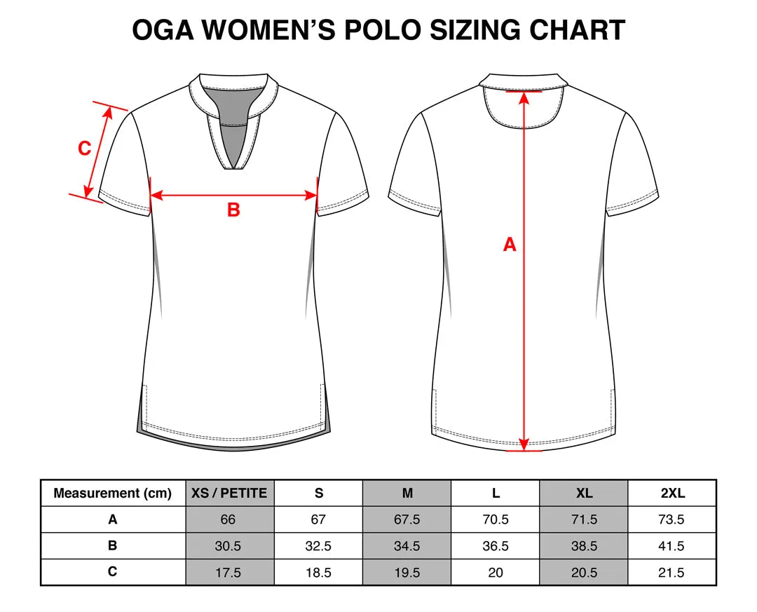 Iwa Flock Ocean Cloud- OGA Women's Polo - Blue / White