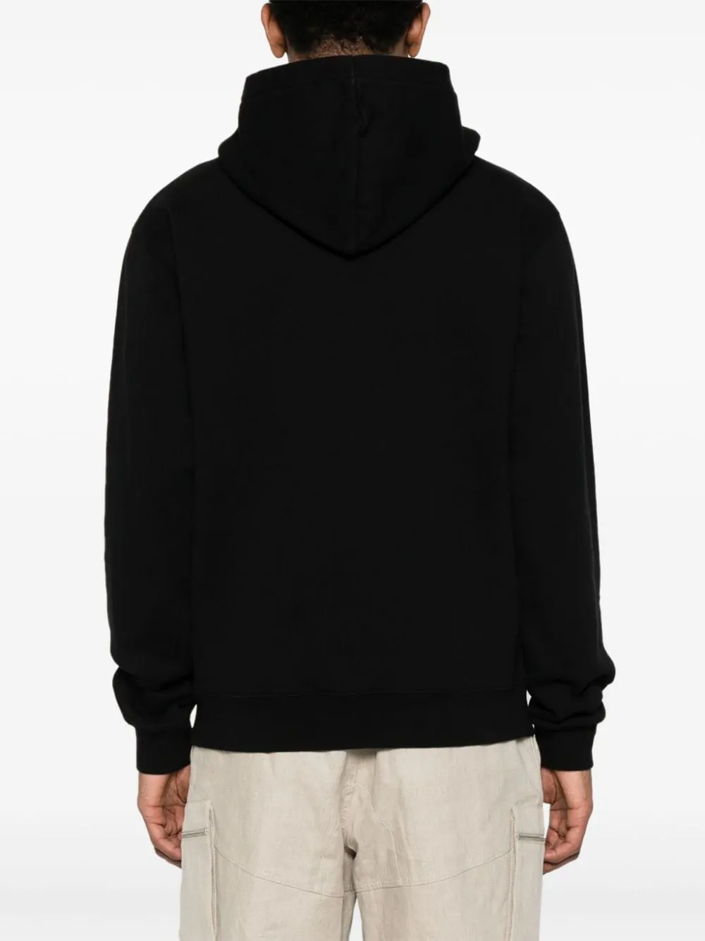 Jacquemus Le hoodie noir avec patch logo en gros grain