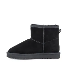 Ladies Lexi Black Sheepskin Low Boot