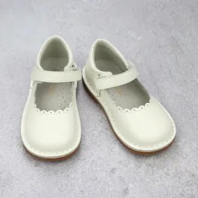 L'Amour Girls Scalloped Classic Dressy Mary Janes