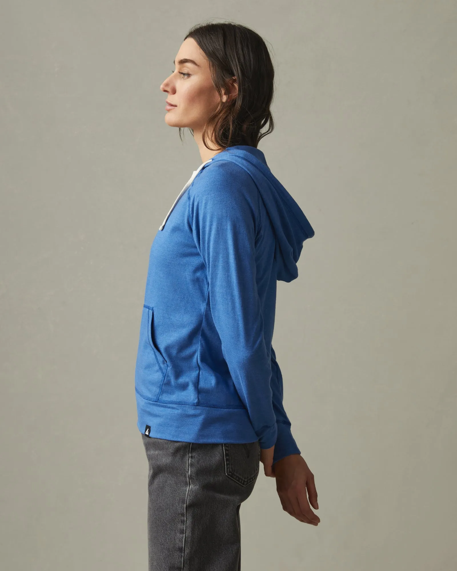 Lightweight Full Zip - Essential Blue